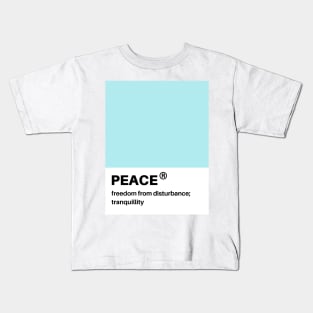 peace pantone swatch Kids T-Shirt